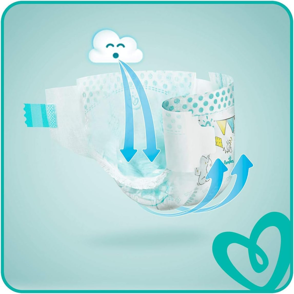 Windeln Pampers 81657566 Baby-Dry Pants, weiß