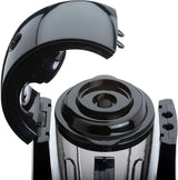 Cloer 6980 Vakuum Standmixer / 800 Watt / 21.000 U/Min. / inkl. Vorratsbehälter/Vakuumventil/Automatikprogramme/Eis-Crush-Funktion/Reinigungsfunktion/Schwarz, 1500 Milliliter Kitchen Naty Shop