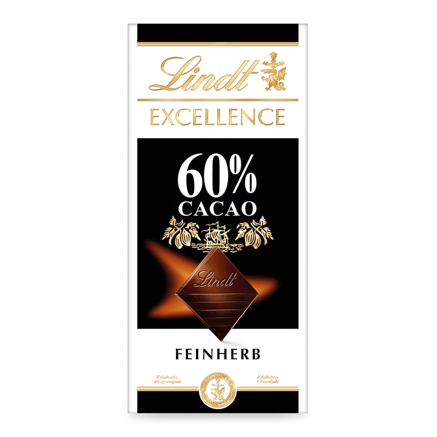 Lindt Excellence 78 Prozent Kakaoriegel – veganer Riegel mit Kakaointensität und Persistenz, 100 g, ideales Geschenk