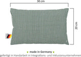 Gözze – Kissen mit Kräuterduft, Füllung aus 200 g Kräutermischung, Bezug aus 100 % Baumwolle, 30 x 20 cm – Plaid Green Naty Shop Standard-Kissen