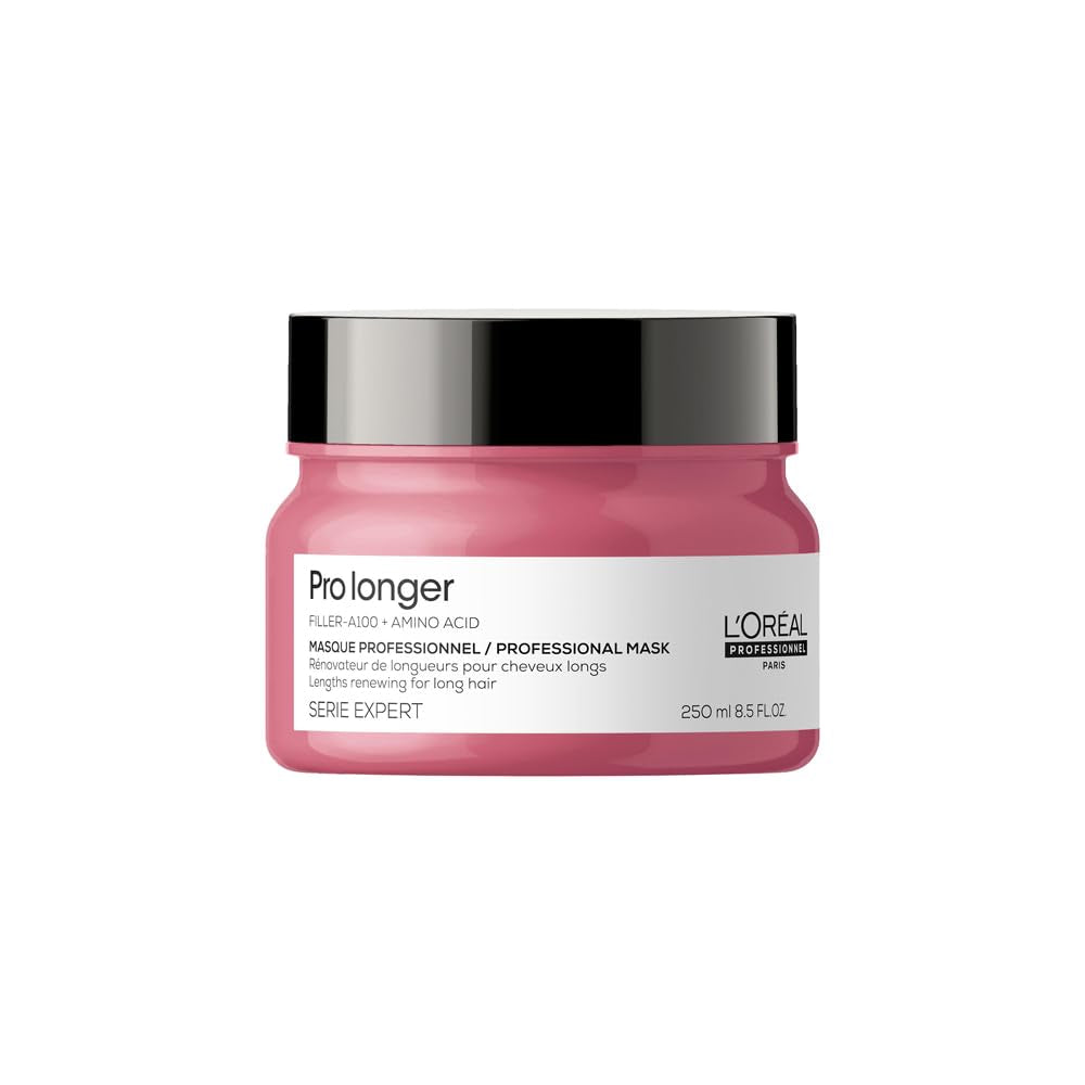 L'Oréal Professionnel Haarstärkungsmaske für langes und dünnes Haar mit Füllstoff A-100 und Aminosäuren, Serie Expert, Pro Longer Mask Haarmaske Naty Shop 250 ml (1 Packung)