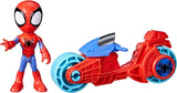 SPIDEY und SEINE FANTASTISCHEN FREUNDE Marvel Spidey Motorradfigur Spielzeug für Jungen und Mädchen ab 3 Jahren Actionfiguren Naty Shop Motorrad Spidey
