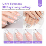 Saviland Fester Nagelspitzenkleber: 2 Stück 15 g künstlicher Nagelkleber, extra starker Kleber zum Aufdrücken der Nägel, UV-Kleber, Gel-Nagelkleber für Frauen, Heimsalon, DIY, UV/LED-Lampe ausgehärtet