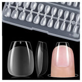 Gelike Ec Short Almond Nails – Weiche Nägel mit vollständiger Abdeckung, vorpolierte künstliche Nägel für Nagelverlängerungen, Nagelstudio zu Hause, DIY-Salon, 120 Stück, 12 Größen