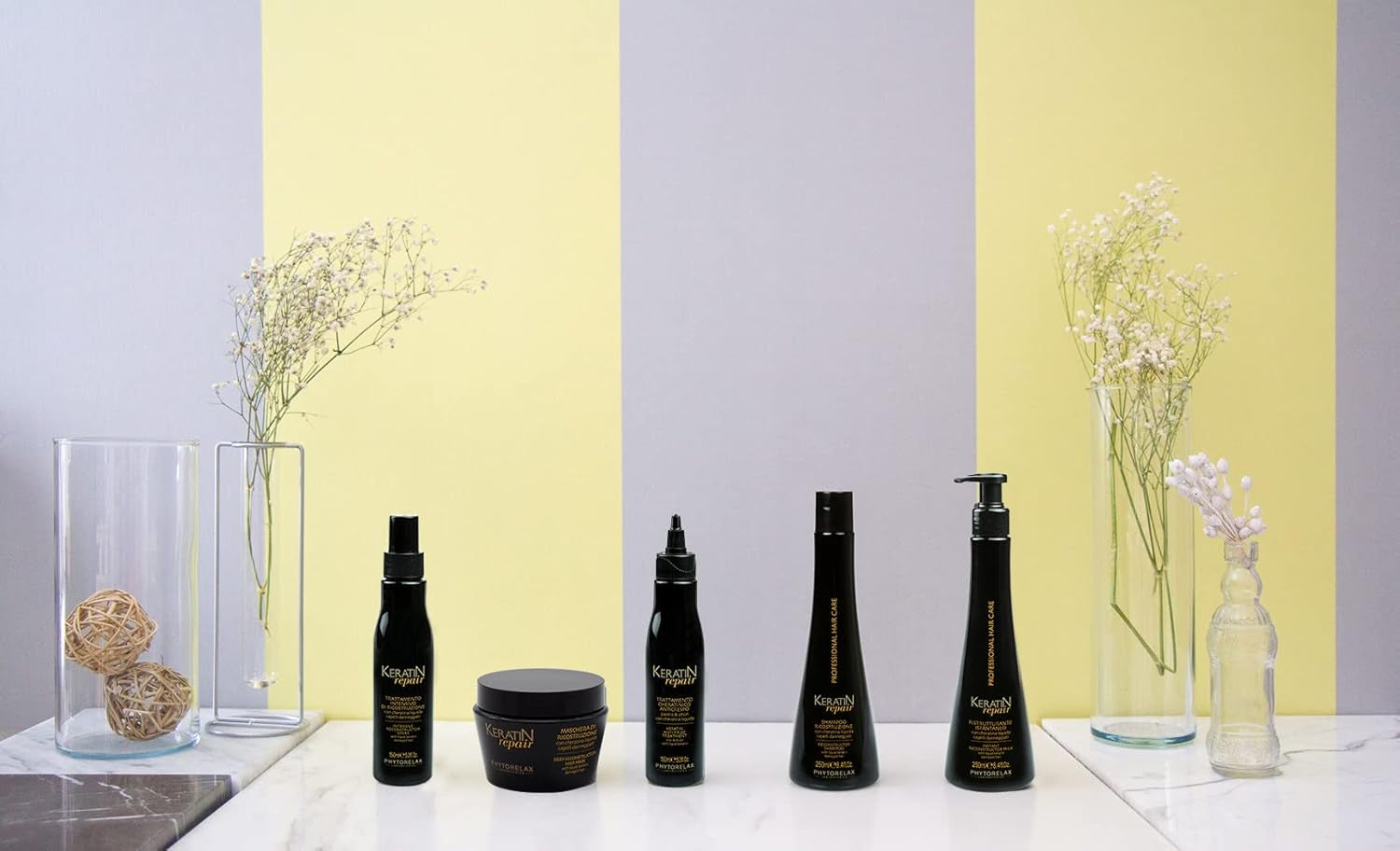 Phytorelax Haarpflege Keratin Anti-Frizz 150 ml, Preis/100 ml: 4,63 EUR 150 ml Haarmaske Naty Shop