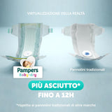 Pampers Baby Dry Junior DWCT Windeln, Doppelpack, Größe 5 (11–25 kg), 32 Windeln