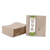 Umweltfreundliche Bio-Servietten aus Recyclingpapier, hochwertige Papierservietten, 10 x 10 cm, 100 Stück Cocktailservietten, ungebleicht, biologisch abbaubar, kompostierbar
