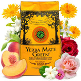 Yerba LAS FLORES 1 kg ● Yerba Mate-Tee mit brasilianischen Pfirsichen ● Jasmin ● Mate-Tee aus Mate-Blättern ● Natürliche Aromen ● Yebra Mate-Tee mit Guarana 50 g ● Yerba Mate-Tee mit ganzen Blättern 1050 g ● Vegan