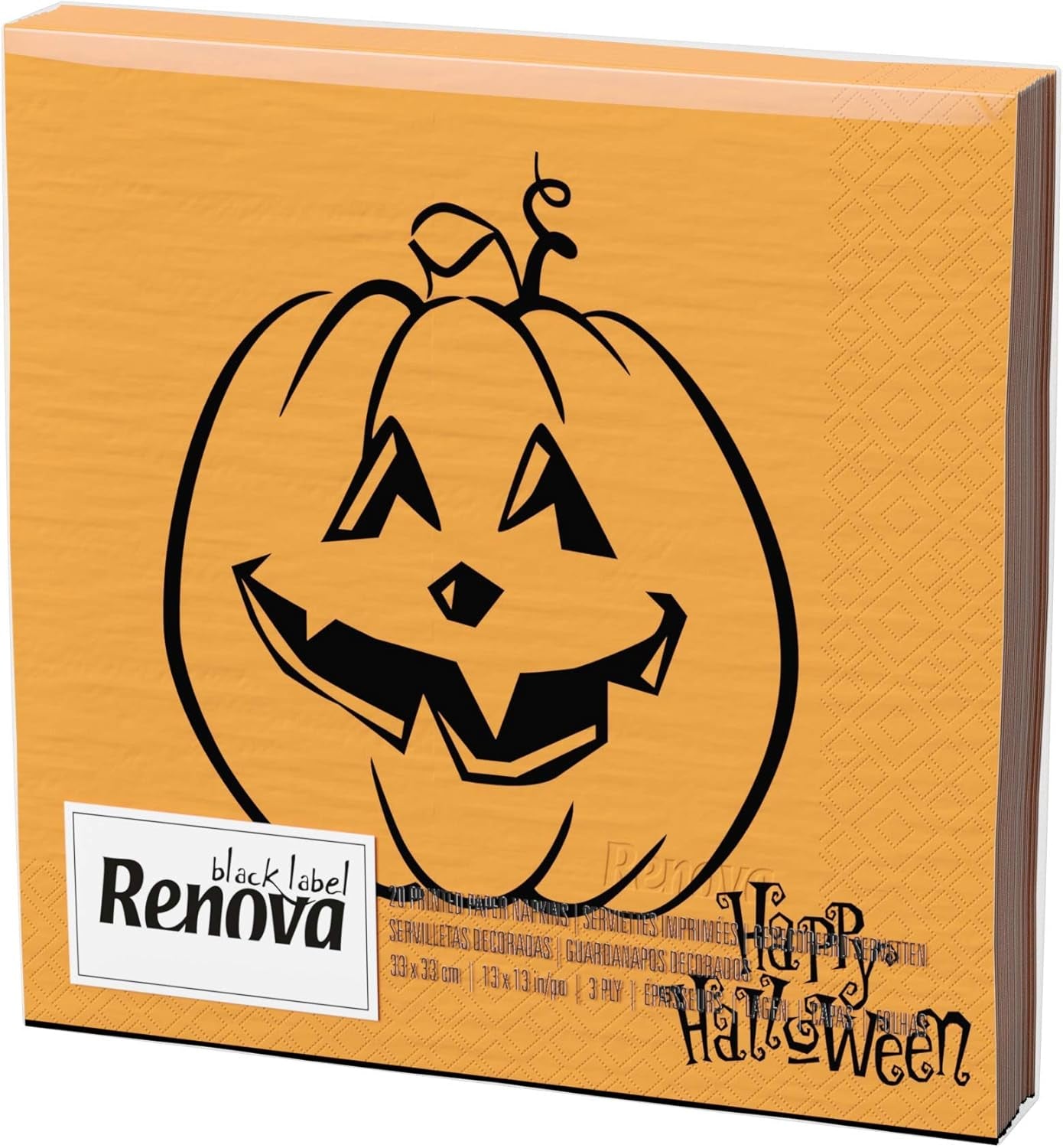 Halloween-Servietten renovieren – 20 Papierservietten