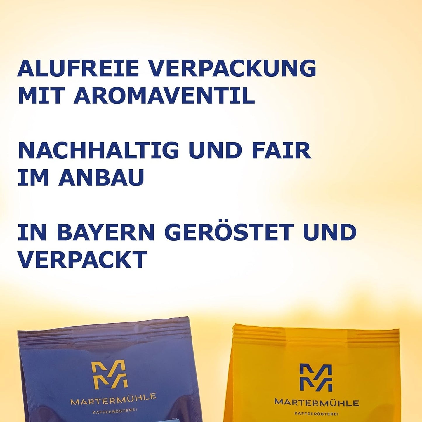 Martermühle Santos Kaffeebohnen 1kg mild I Arabica I Aroma: Mandel, Süsslich Milde I Ganze Kaffee-Bohnen schonend geröstet, säurearm
