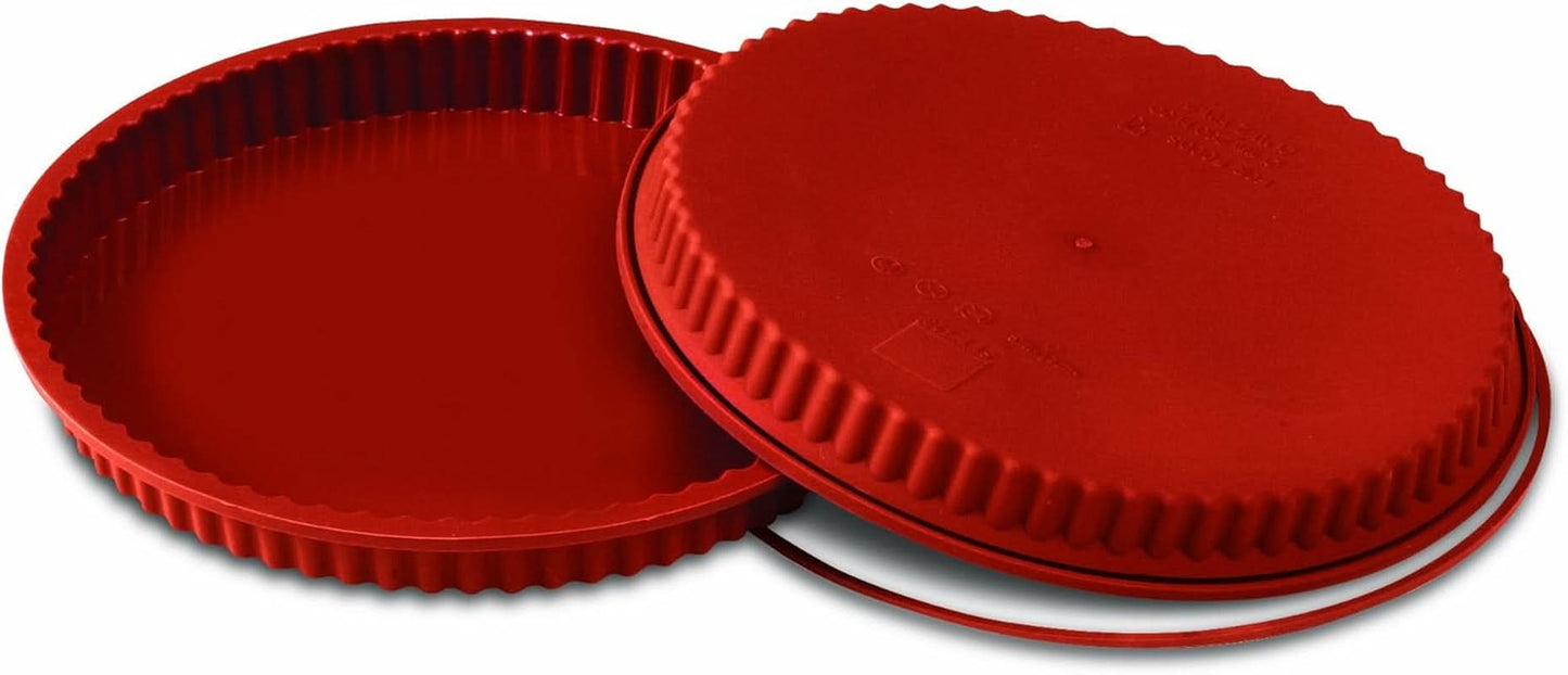Silikomart SFT426 CROSTATA, Farbe Terrakotta, Küche Naty Shop 28 cm