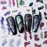 6 Farben Marmor Nagelaufkleber Bronzer Silber Selbstklebende Aufkleber Bloom Marmor Nagelaufkleber 3D Marmor Nagelaufkleber Design Zubehör Nagelkunst Aufkleber Nagelaufkleber Set Nagelfolie