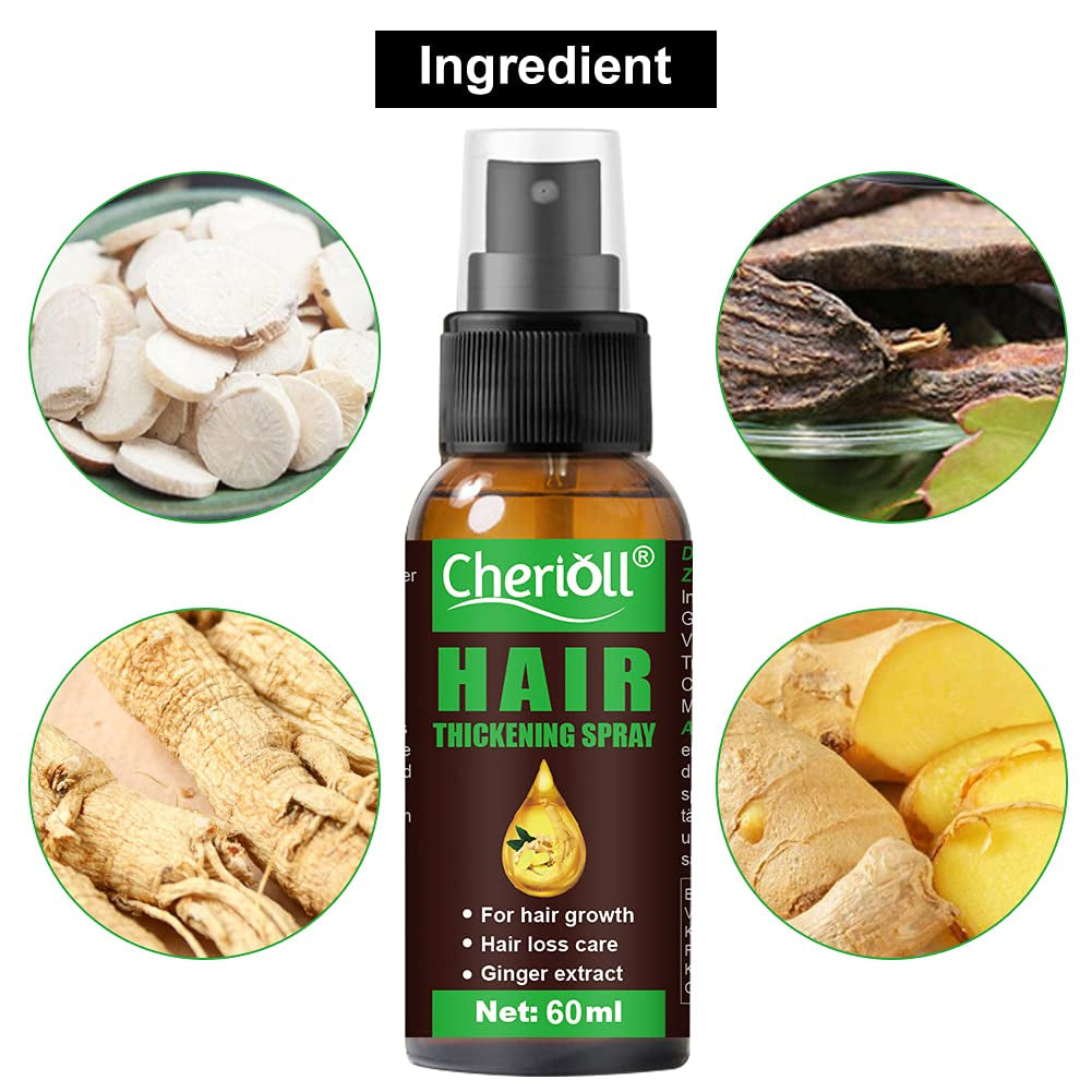 Haarwachstum, Anti-Haarausfall, Haarwachstumsspray, Haarausfall und Haarbehandlung, für dünner werdendes Haar, fördert dickeres, volleres und schnelleres Haarwachstum, 60 ml Haarpflege Naty Shop