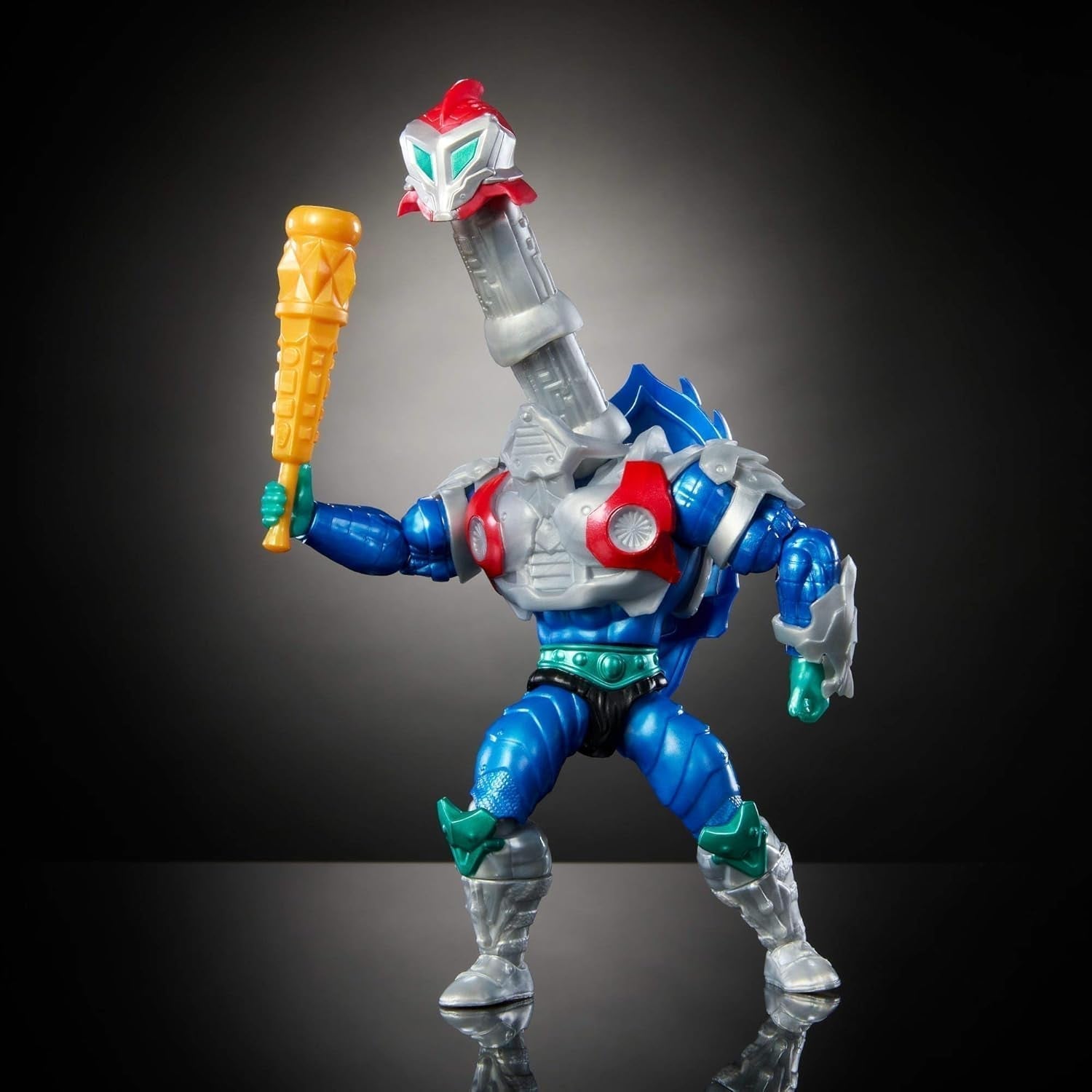 Masters of the Universe Origins Turtles of Grayskull Mekaneck Reptile Wars bewegliche Actionfigur, Teenage Mutant Ninja und MOTU Crossover Hero Toy, JBN00, [Mehrfarbig] Actionfiguren Naty Shop