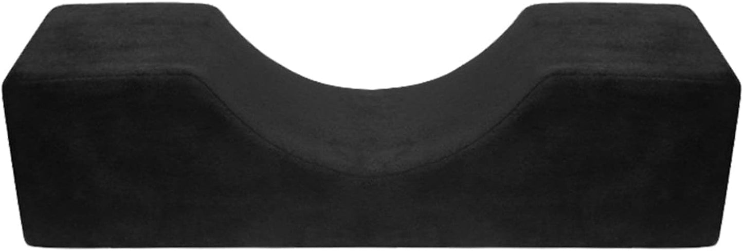 Deciniee U-förmiges Wimpernkissen: Ergonomisches Nackenkissen, Wimpernkissen – Flanellkissen, Wimpernverlängerungskissen für Zuhause, Schönheitssalon, zervikale orthopädische Kissen, Naty Shop, Schwarz