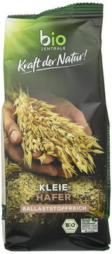 Biozentrale Bio-Haferkleie 1 kg | Vorteilhaftes Paket | Proteinquelle mit hohem Ballaststoffgehalt | Natürlich vegan | Aus der EU-Landwirtschaft | Niedriger Zuckergehalt