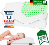 Orthopädisches Nackenstützkissen für 80 x 40, 800 x 400 mm, viskoelastisches Kissen, Visco-Kissen, Kissen, Memory-Schaum-Nackenkissen, Visco-Schaum, Schlaf, weiß (710 x 420 x 120 mm). Naty Shop orthopädische Nackenkissen 710 x 420 x 120 mm