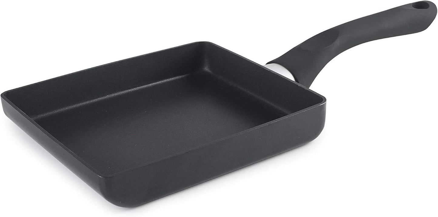 Tamagoyaki-Pfanne Inducta, Aluminium, schwarz, 15X18 cm Töpfe und Pfannen Naty Shop