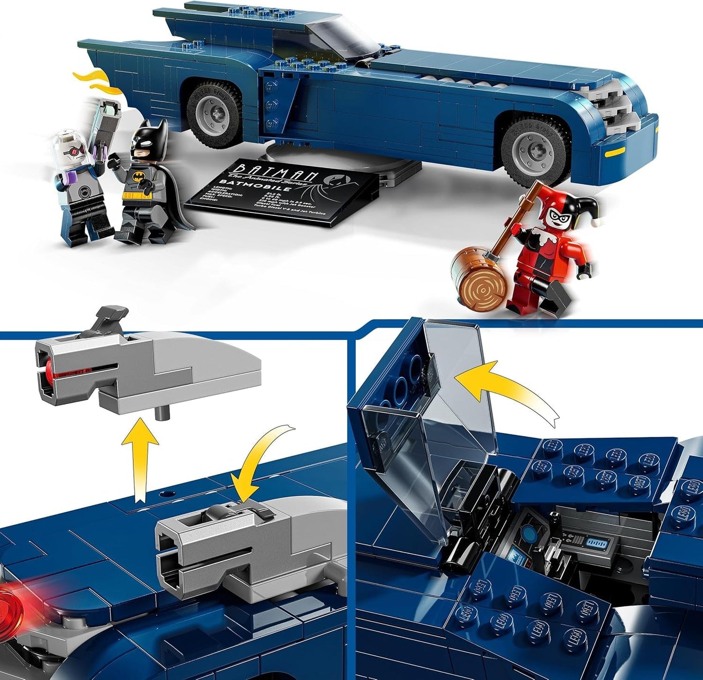 LEGO DC Batman: Batman im Batmobil vs. Harley Quinn und Mr Freeze Cartoon-Spielzeugauto für Kinder, Geschenk für Jungen und Mädchen ab 8 Jahren, 76274 Bausets. Besuchen Sie den LEGO-Store