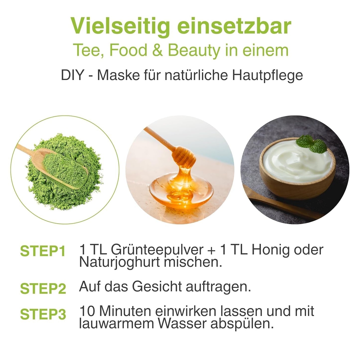 Bohyang Garden Matcha-Pulver 100 g – Premium-Grüntee aus Südkorea | Fein gemahlen und traditionsreich | Für Latte Macchiatos, Smoothies, Back- und Körperpflegerituale | Matcha-Pulver im wiederverschließbaren Beutel
