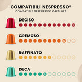 - Kaffee Nespresso®-kompatible Kapseln – entkoffeiniert – 10 Kapseln (Packung mit 5)