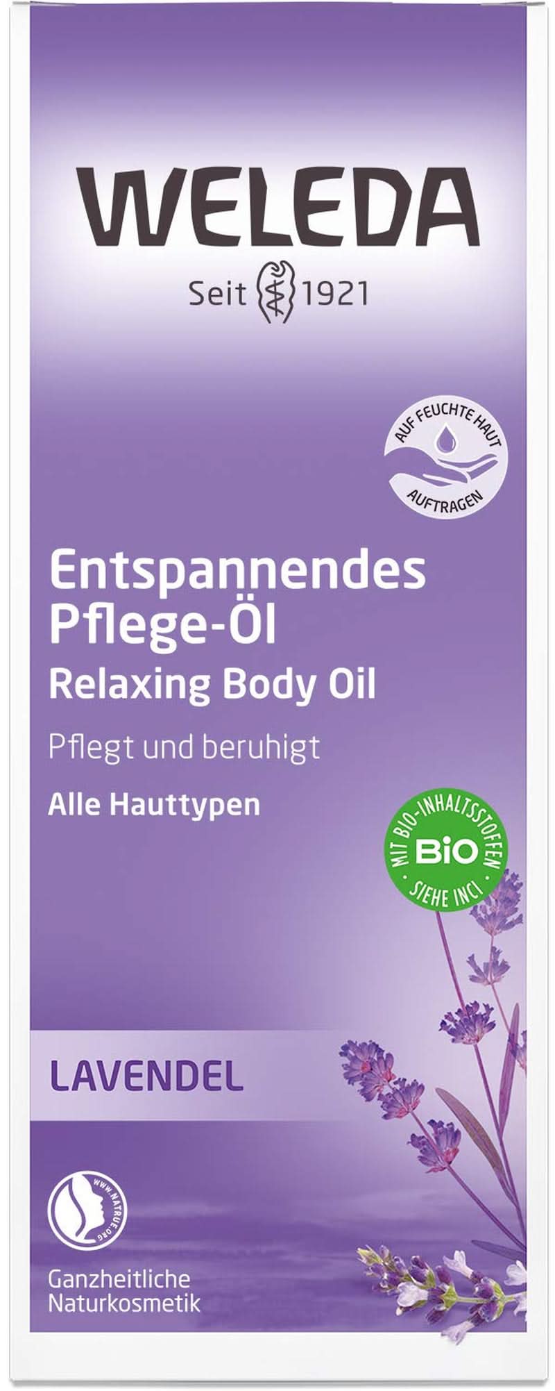 WELEDA Bio-Lavendel-Körperöl, 100 ml Kosmetik und Schönheit Naty Shop