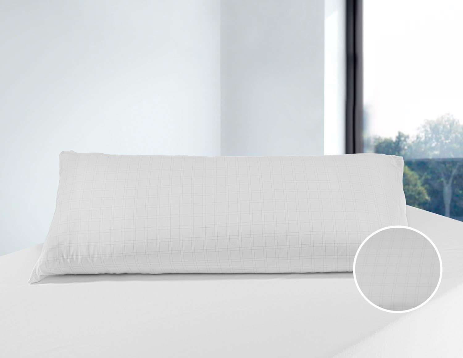 Savel Anti-Stress-Kissen mit doppeltem Bezug, mittlere Festigkeit, 105 x 40 cm, Naty Shop Standard-Kissen