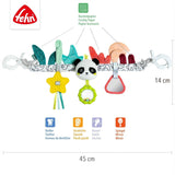 Fehn Baby-Mobile-Kette Panda Baby Mobile – Baby-Mobile-Kette mit süßen Figuren – flexibel hängendes Babyspielzeug – Kinderwagenspielzeug für Babys und Kleinkinder ab 0+ Monaten Babyspielzeug Naty Shop