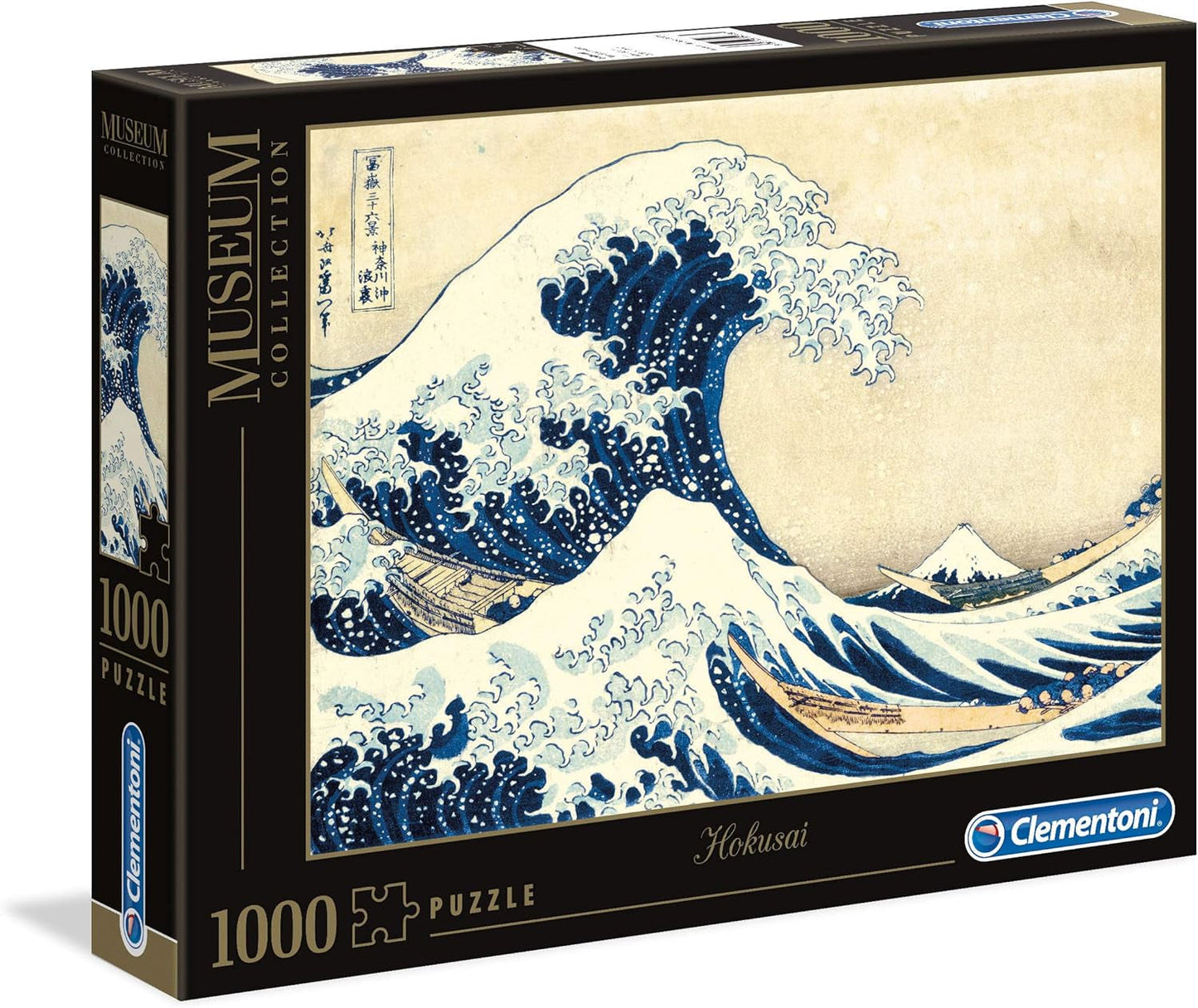 Clementoni 39378 Hokusai – Die große Welle – 1000-teiliges Puzzle, Museumssammlung, Geschicklichkeitsspiel für die ganze Familie, buntes Dehnspiel, Puzzle für Erwachsene ab 14 Jahren. Puzzle Naty Shop Standardtitel
