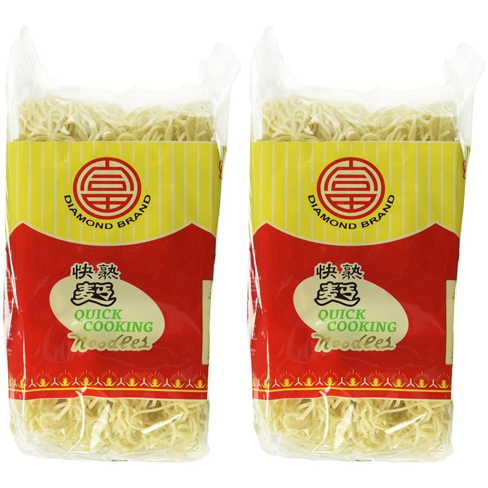 DIAMOND Instant-Nudeln ohne Ei, Instant-Wok-Nudeln aus Weizenmehl und Beilagen – 1 x 500 g