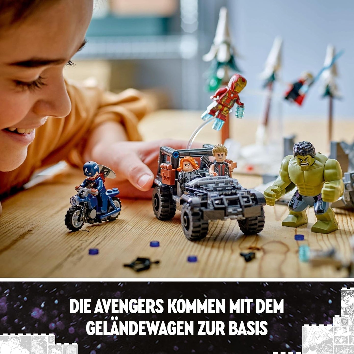 LEGO Marvel Avengers Assemble: Age of Ultron, Bau- und Spielset mit 8 Minifiguren von Superhelden wie Thor, Hulk und Iron Man, Bauspielzeug für Jungen und Mädchen, Abenteuerset 76291 Bausets Besuchen Sie den LEGO-Store