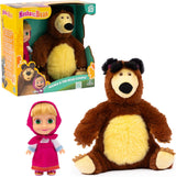 Mascha und Michka, 12 cm große Mascha-Puppe und 20 cm große Bärka-Plüschspielzeug für Kinder ab 3 Jahren MHA21