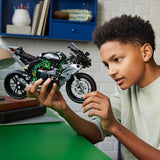 LEGO Technic Kawasaki Ninja H2R Motorrad, Geburtstagsgeschenk für Kinder und Erwachsene, Dekoration, Spielzeug, Modell für Jungen und Mädchen ab 10 Jahren 42170 Bausets Besuchen Sie den LEGO-Store