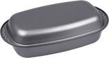 Chg 9942-04 Bratenform Mit Deckel, Antihaftbeschichte, Anthrazit-Metallic, 37 X 20 X 7 Cm Backformen und Tabletts Naty Shop