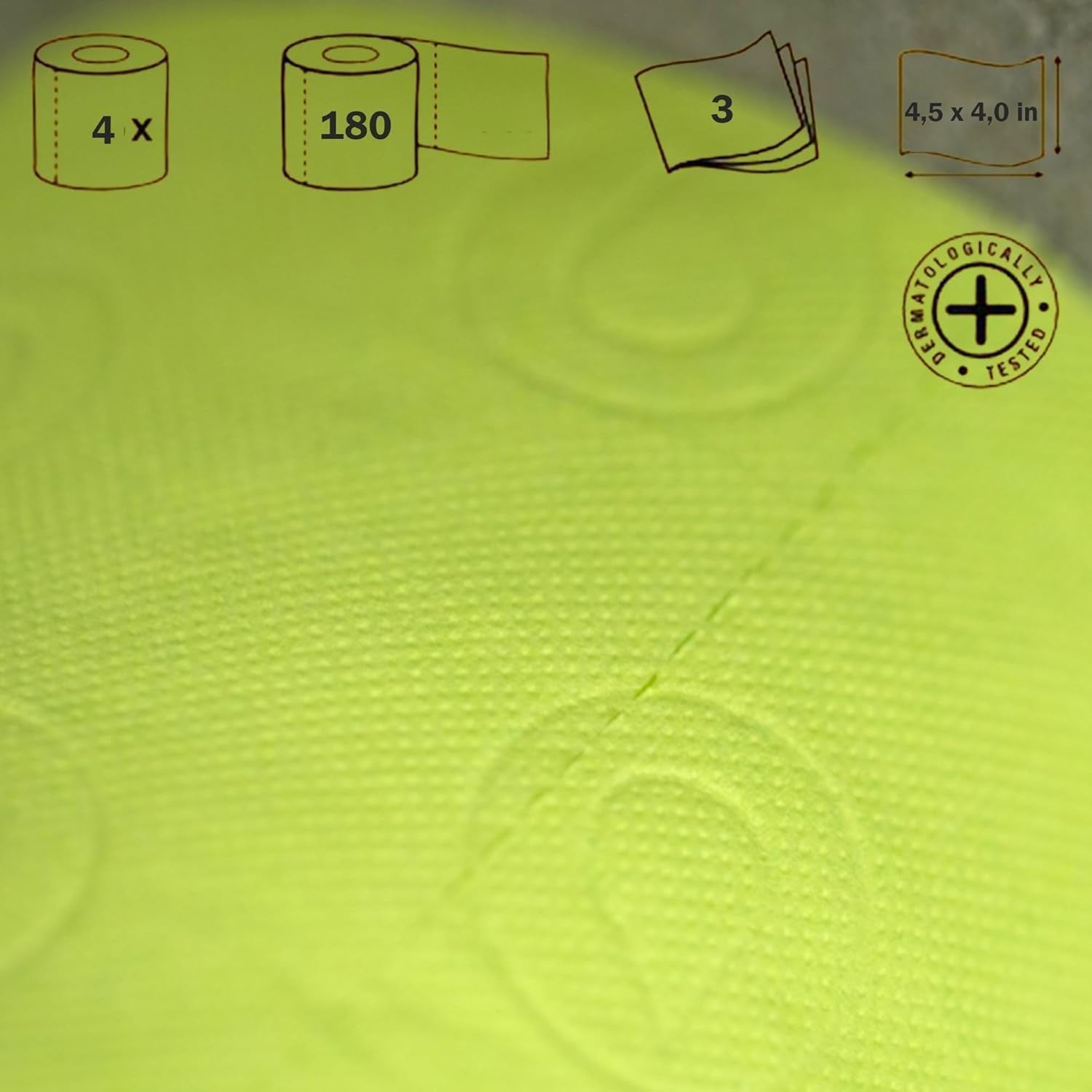 Renova Toilettenpapier, grün, 4 Rollen