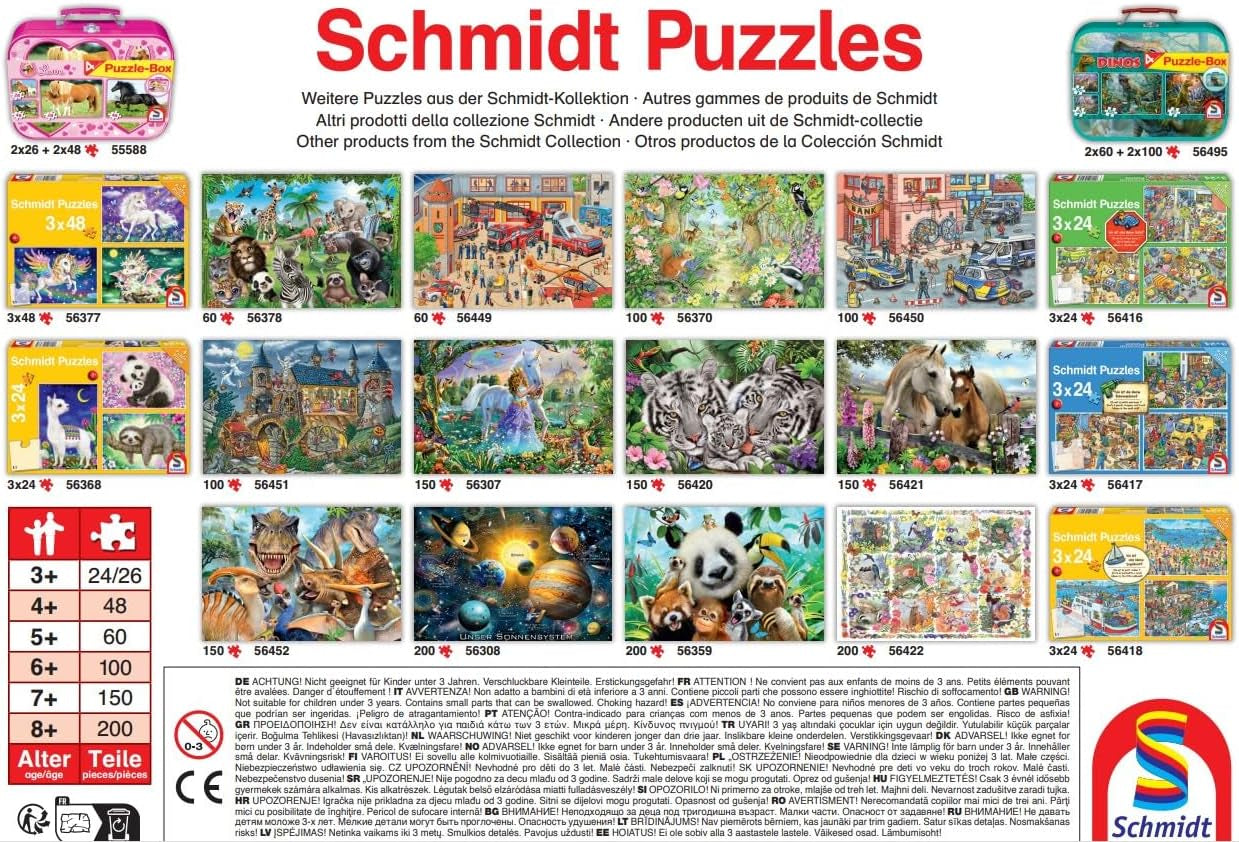 Schmidt Spiele Stute und Fohlen, Puzzle für Kinder 150 Teile Puzzle Naty Shop