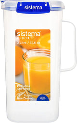 KLIP IT Plus System-Set Gläser zur Lebensmittelaufbewahrung, rund | 300 ml l | luftdichte, stapelbare und luftdichte Vorratsgläser mit Deckel | geeignet für Kühl-/Gefrierschrank | ohne BPA | 4 Stück Frischhaltedosen Naty Shop 2000 ml