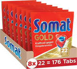 Somat Gold Tabs für die Spülmaschine (105 Tabs) Naty Shop Küchenreiniger 176 Kapseln -