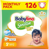 Windeln für empfindliche Babys, Größe 7, extra groß plus (+15 kg), 14 Stück