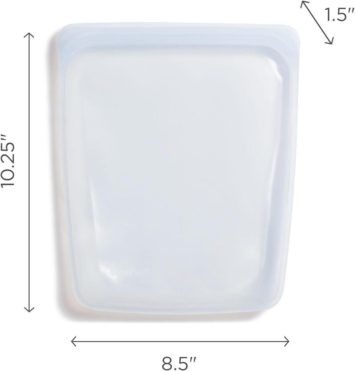 Stasher Bag Wiederverwendbarer Premium-Lebensmittelbeutel aus Silikon, halbe Gallone, blau, langlebig, backofen-, spülmaschinen- und gefriergeeignet, umweltfreundliche Lunchtasche, Lebensmittelzubereitung, 1893 ml, Aufbewahrungsboxen für Lebensmittel, Naty Shop