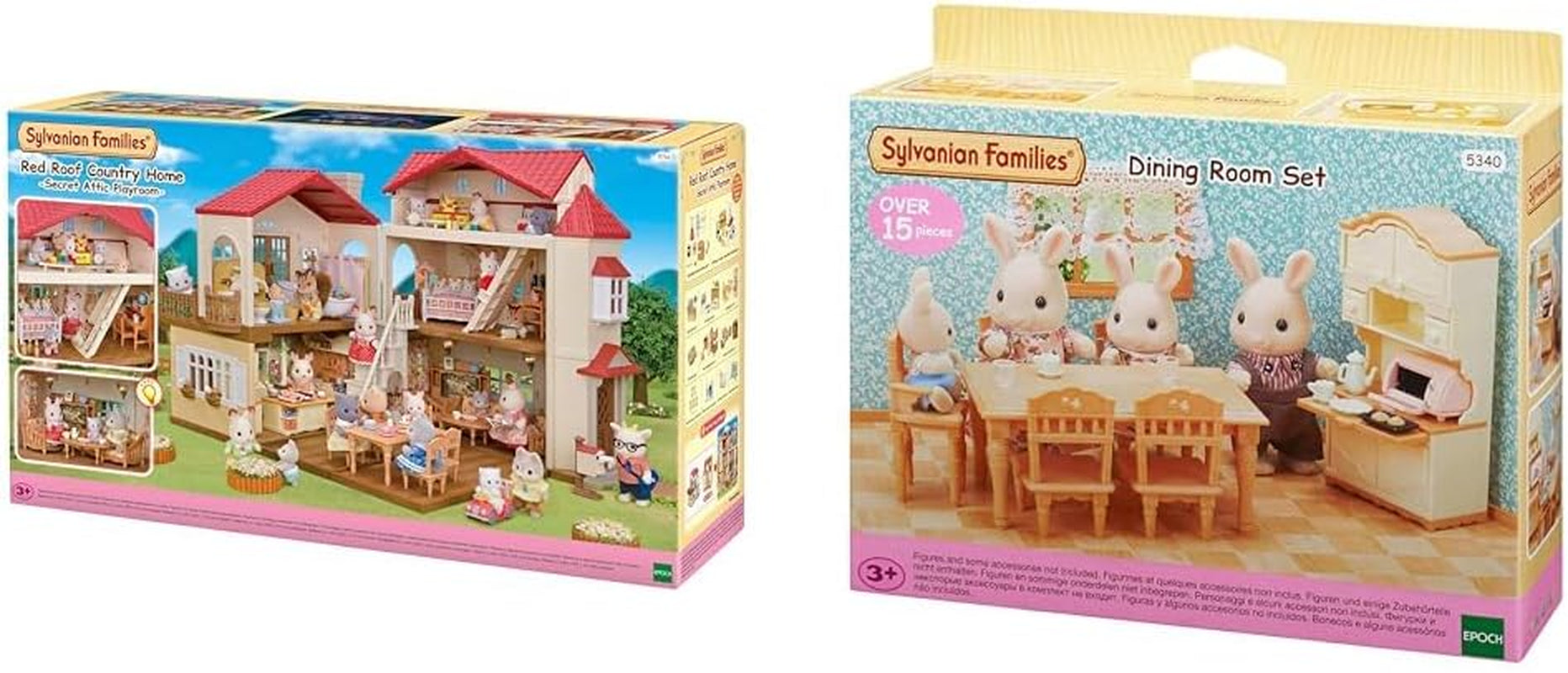 5716 Stadthaus mit Dachboden – Puppenhaus & – 5340 – Landhaus-Wohnzimmer NEU Kunststoff klein mehrfarbig