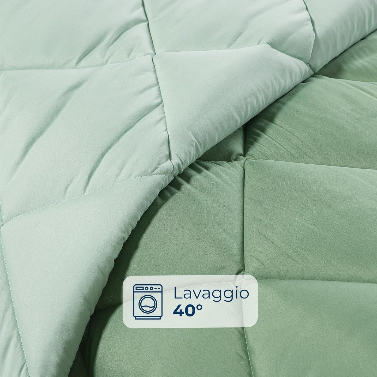 Caleffi Steppdecke für Doppelbett, Winter, 260 x 265 cm, Mikrofaser, für Doppelbett, Winter, weich, bequem, gepolstert, langlebig, waschbar, hypoallergen, Steppdecke, hergestellt im Naty Shop für Steppdecken und Steppdecken