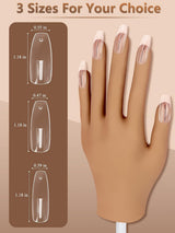 200 Stück transparente Ersatz-Nagelspitzen: Acryl-Nagelspitzen für Handübungen für Nageldesign