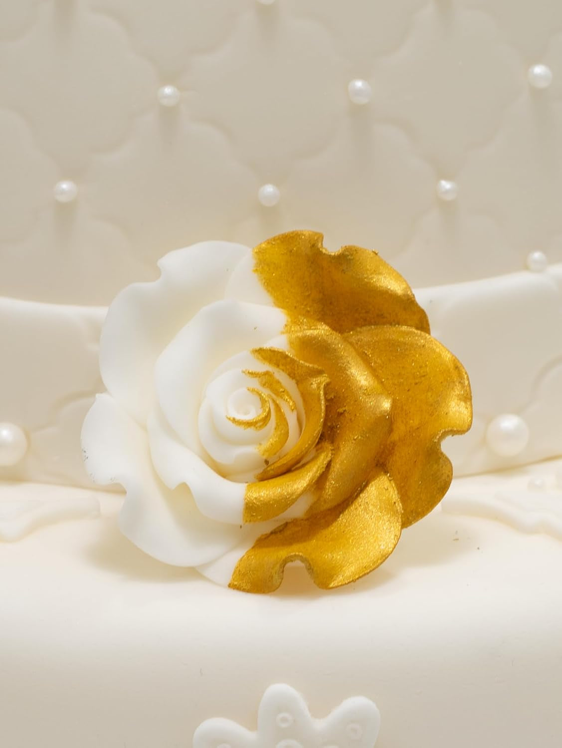 Essbare Lebensmittelfarbe von Sugarflair, Pastellgoldfarbe – Lebensmittelglanzpulver für Kuchen, Muffins, Schokolade, Gebäck, Desserts, Eiscreme, Getränke, Cocktails und mehr – 4 g