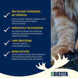 Bozita Mousse MSC Lachs – 12 x 85 g Nassfutter für Katzen mit einer feinen Textur aus Mousse und Lachs – getreidefreie Rezeptur, ohne Zucker- oder Farbstoffzusatz – mit Postbiotika zur Unterstützung der Darmflora