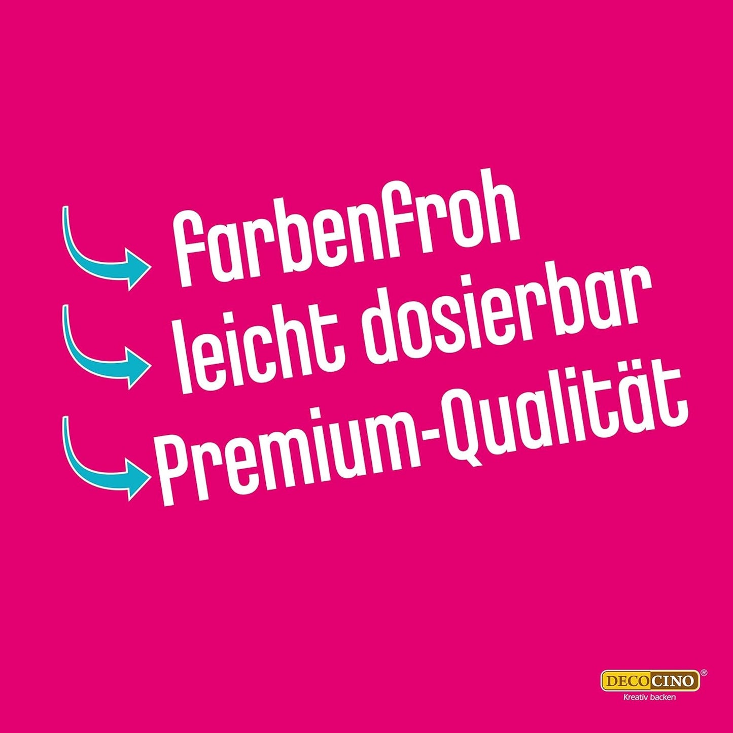 Decocino Neon Lebensmittelpaste Rot – Hochdosierte Lebensmittelfarbe – Zum Einfärben von Kuchen, Muffins, Cupcakes – Geschmacksneutral