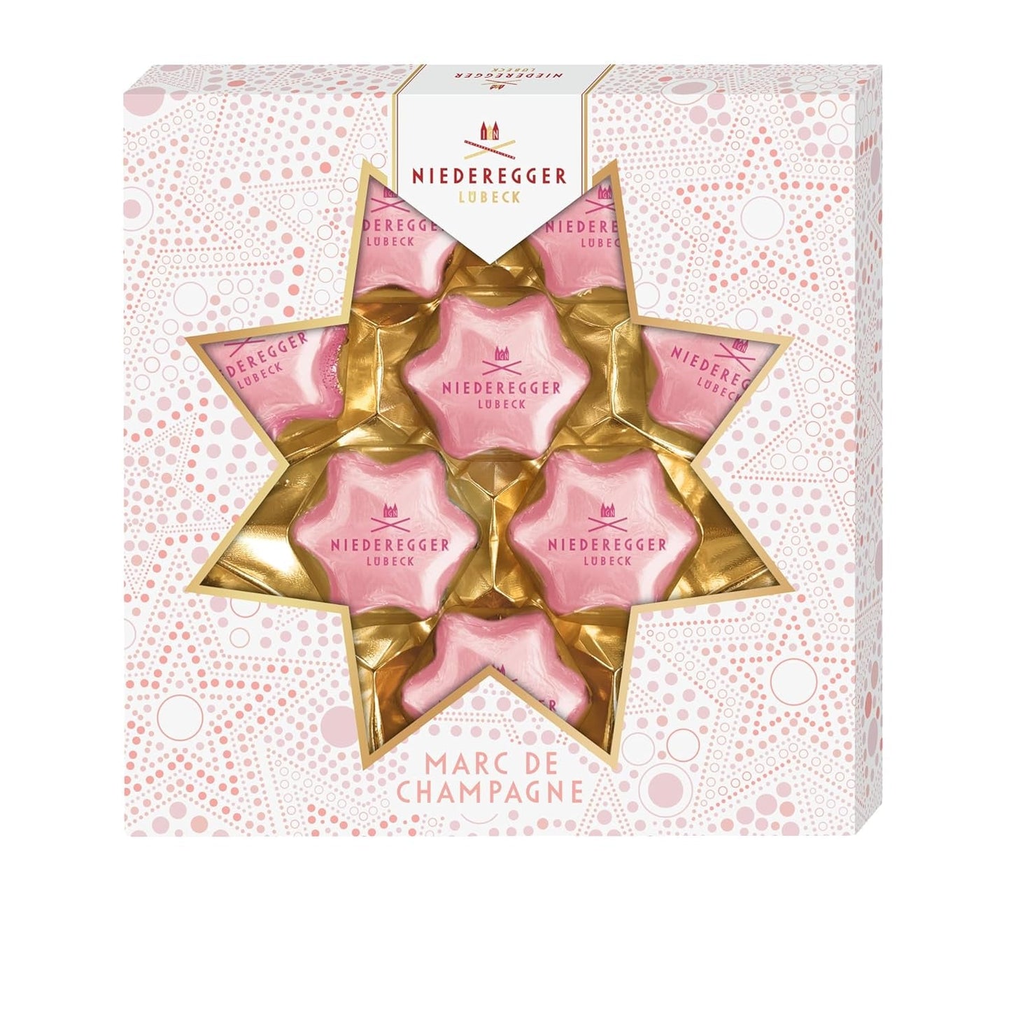 Niederegger Pralinensterne Marc de Champagne 125g