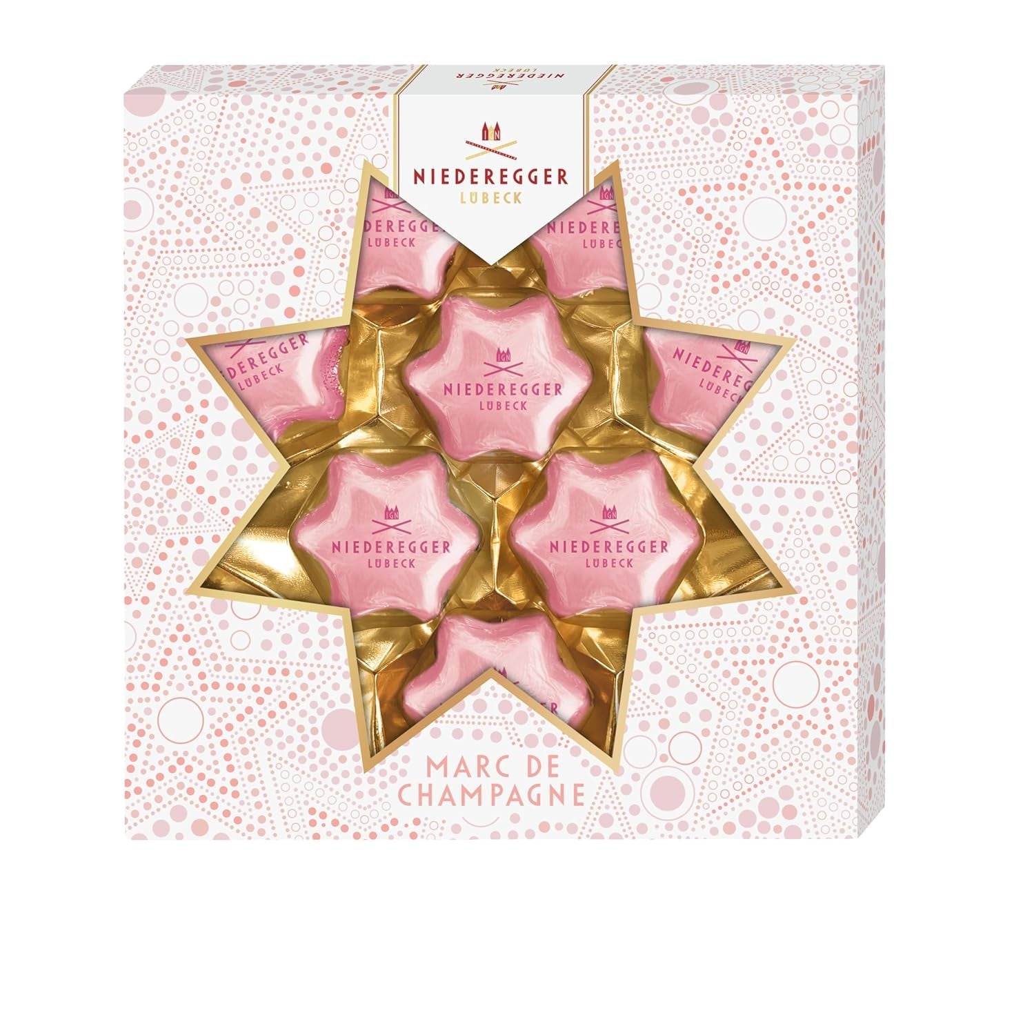 Niederegger Pralinensterne Marc de Champagne 125g