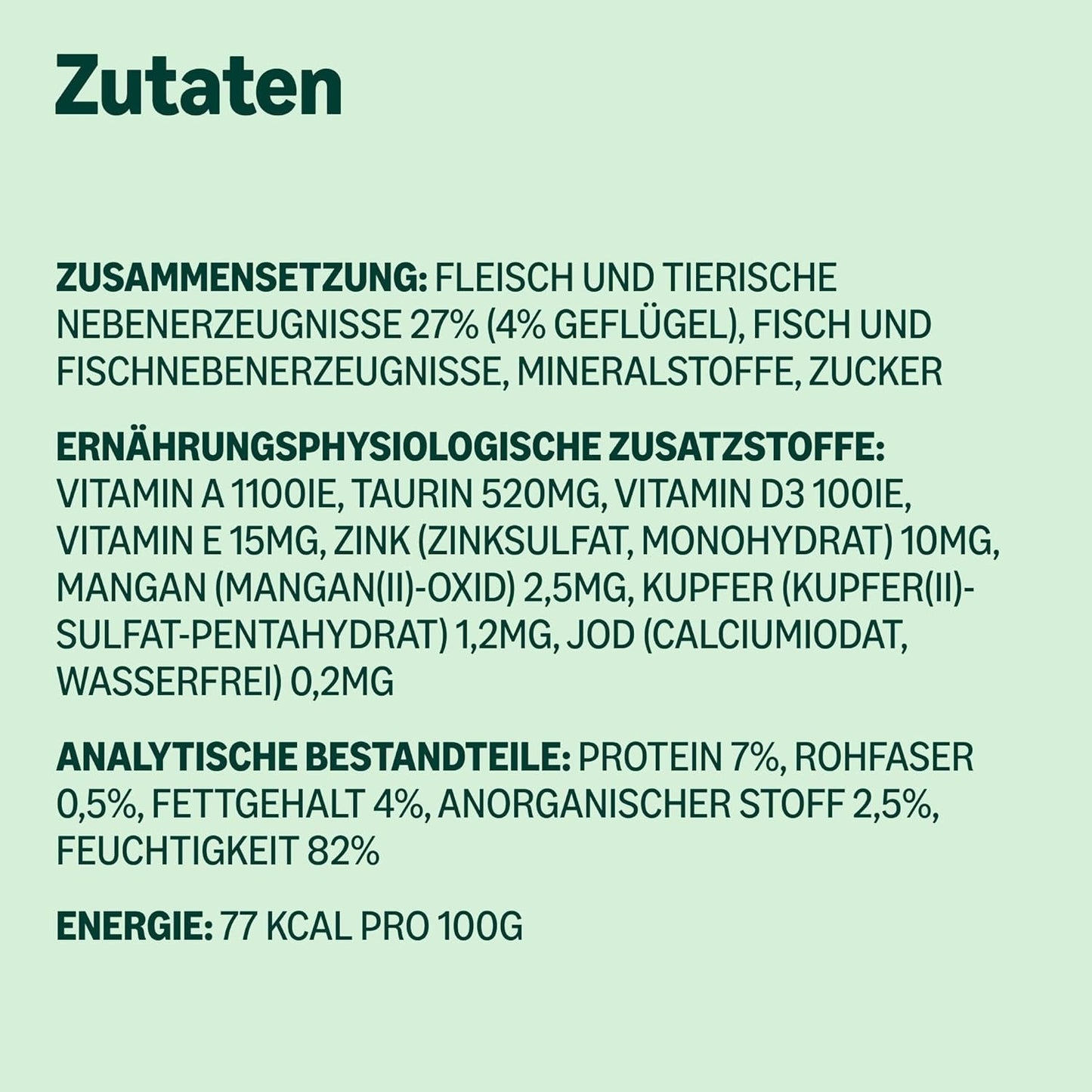 von Amazon Katzenfutter, nass, Dose, Stücke mit Geflügel in Sauce, 12 x 415 g