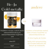 He-Ju Metallic Gold Flüssige Lebensmittelfarbe 25 ml, essbarer Glitzer für Getränke und Lebensmittel (Metallic Gold, 25 ml)